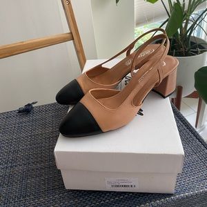Brand new in box L’intervalle camel leather palar sling back pump - size 36